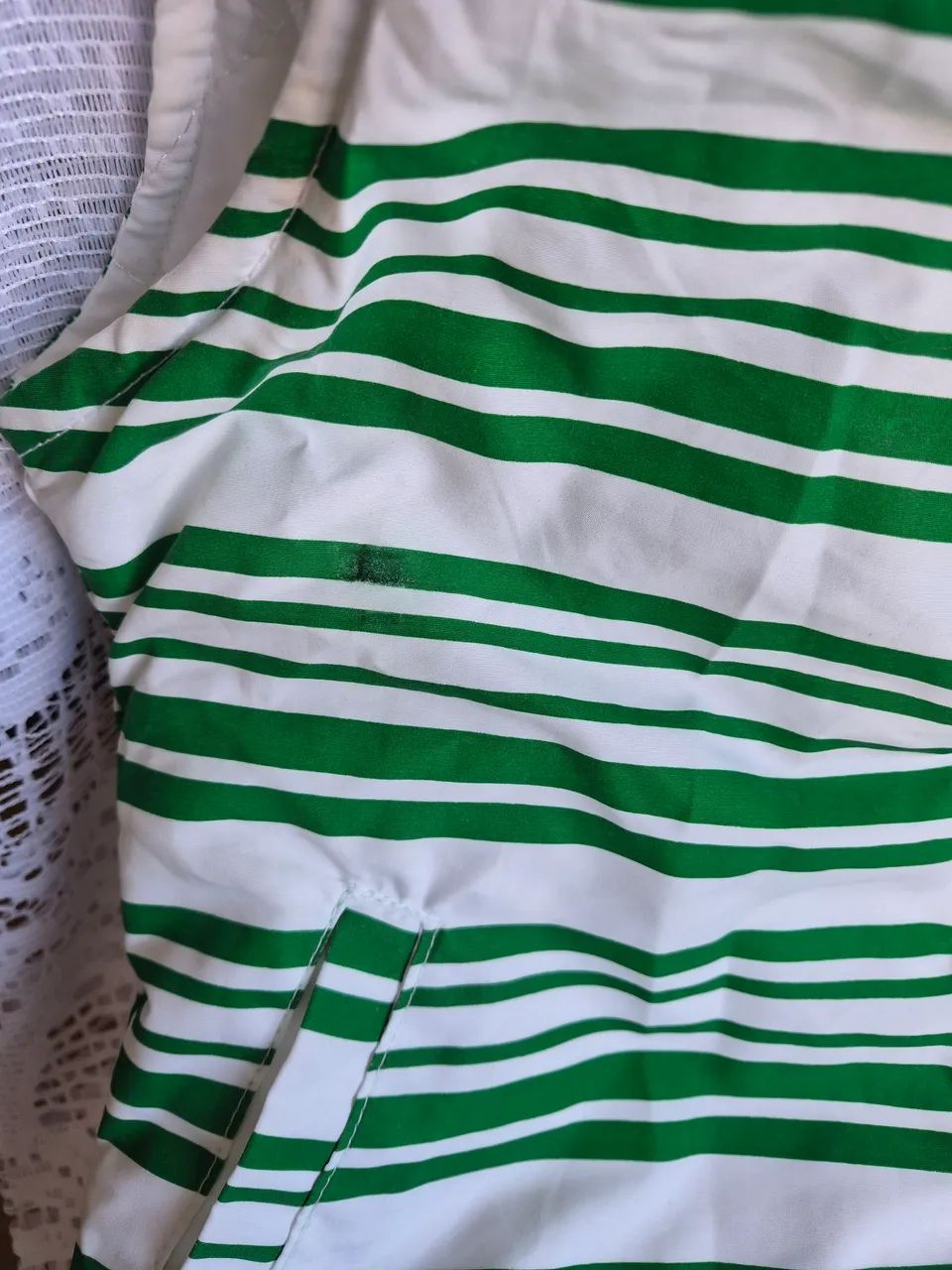 Colete moda jovem listrado com bolsos externos e internos  - Foto 4