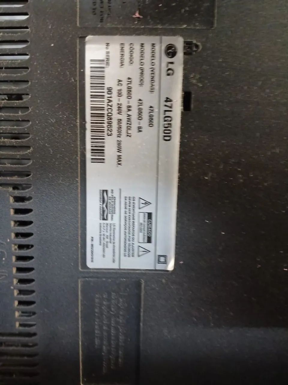 TV LG 47 47LG50D Placa Principal Queimada - Foto 3