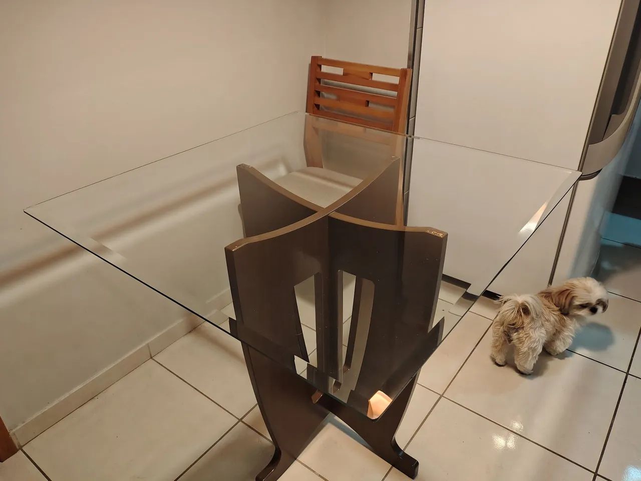 Mesa de jantar 04 lugares Usado e bem conservado  - Foto 3