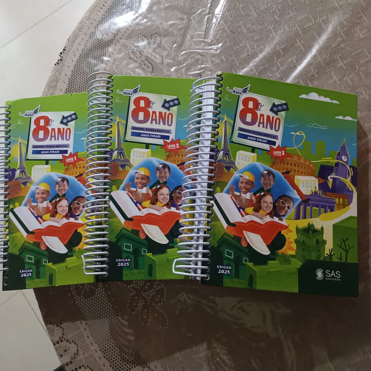 Kit livros SAS Educação - Coleção Asas 8° ano 2025 - Livros e Kit livros SAS Educação - Coleção Asas 8° ano 2025 - Livros e