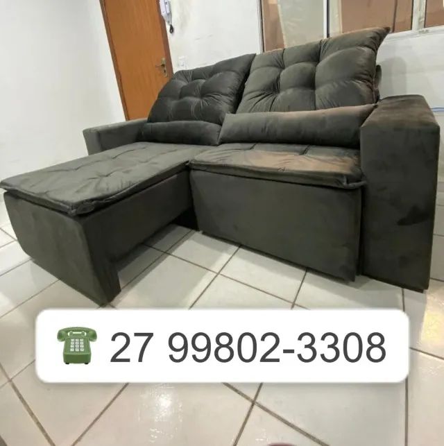 .SOFA RETRATIL 2M DE LARGURA -FRETE GRATIS