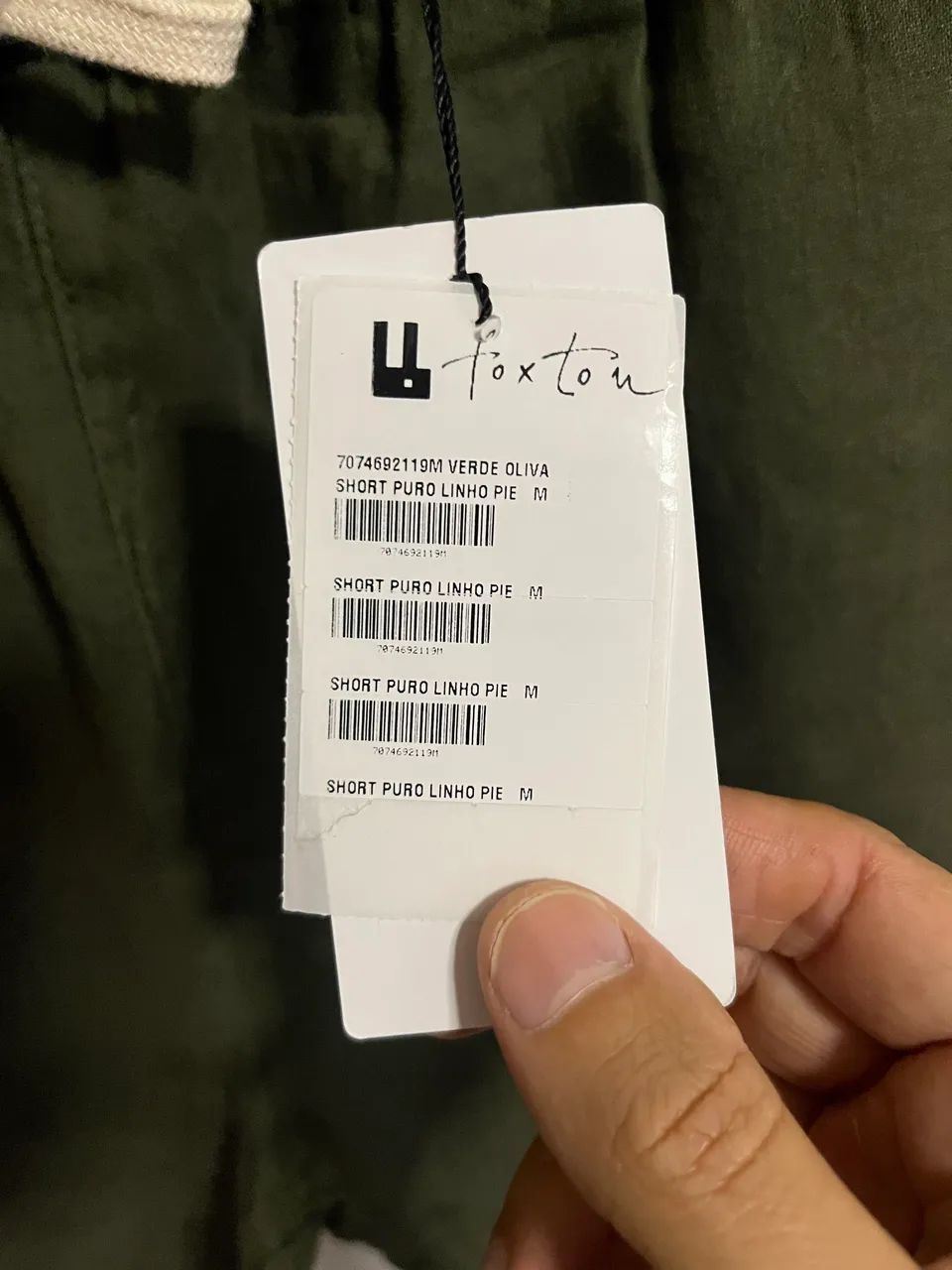 Short puro linho píer Foxton M e G - Foto 3