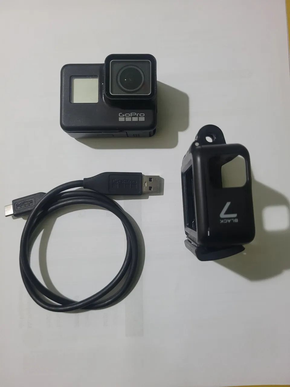 GoPro Hero 7 Black + Adaptador + Microfone Duda Cell - Kit
