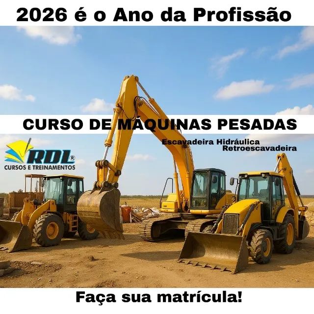 Escavadeira Curso para Maquinas Pesadas em Manaus