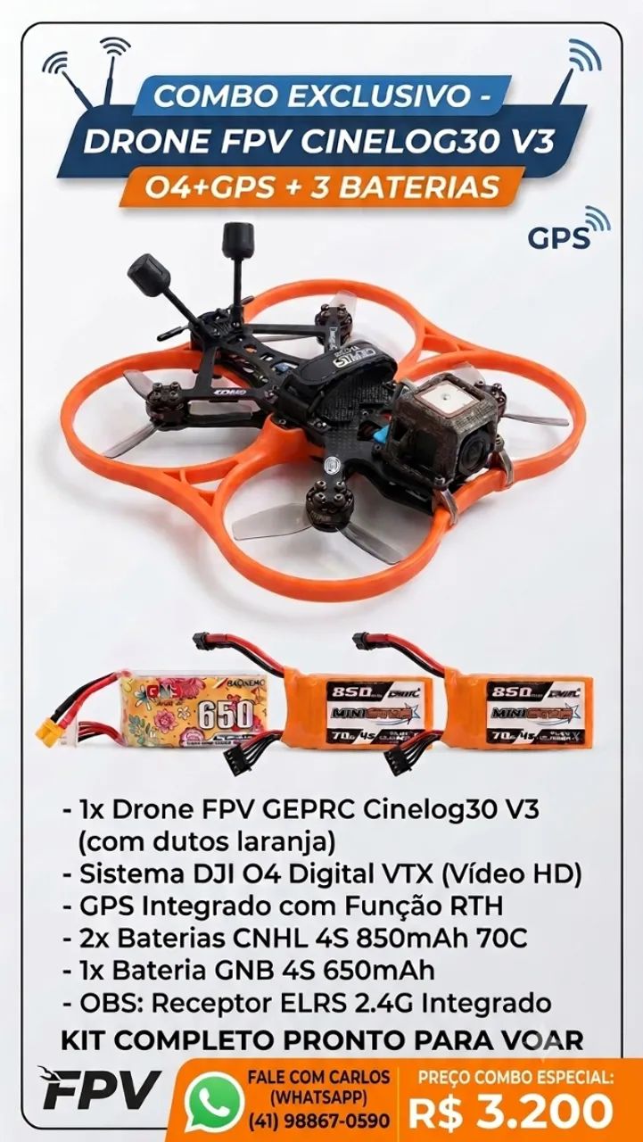 Drone FPV - Cinelo30 V3 - DJI O4 - GPS