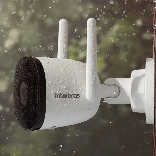 vendo Câmera Externa Im5 Sc Intelbras Branca (usada) - Foto 4