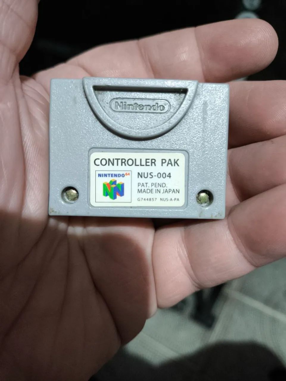 Cartão de Memória para Nintendo 64 original (No estado)