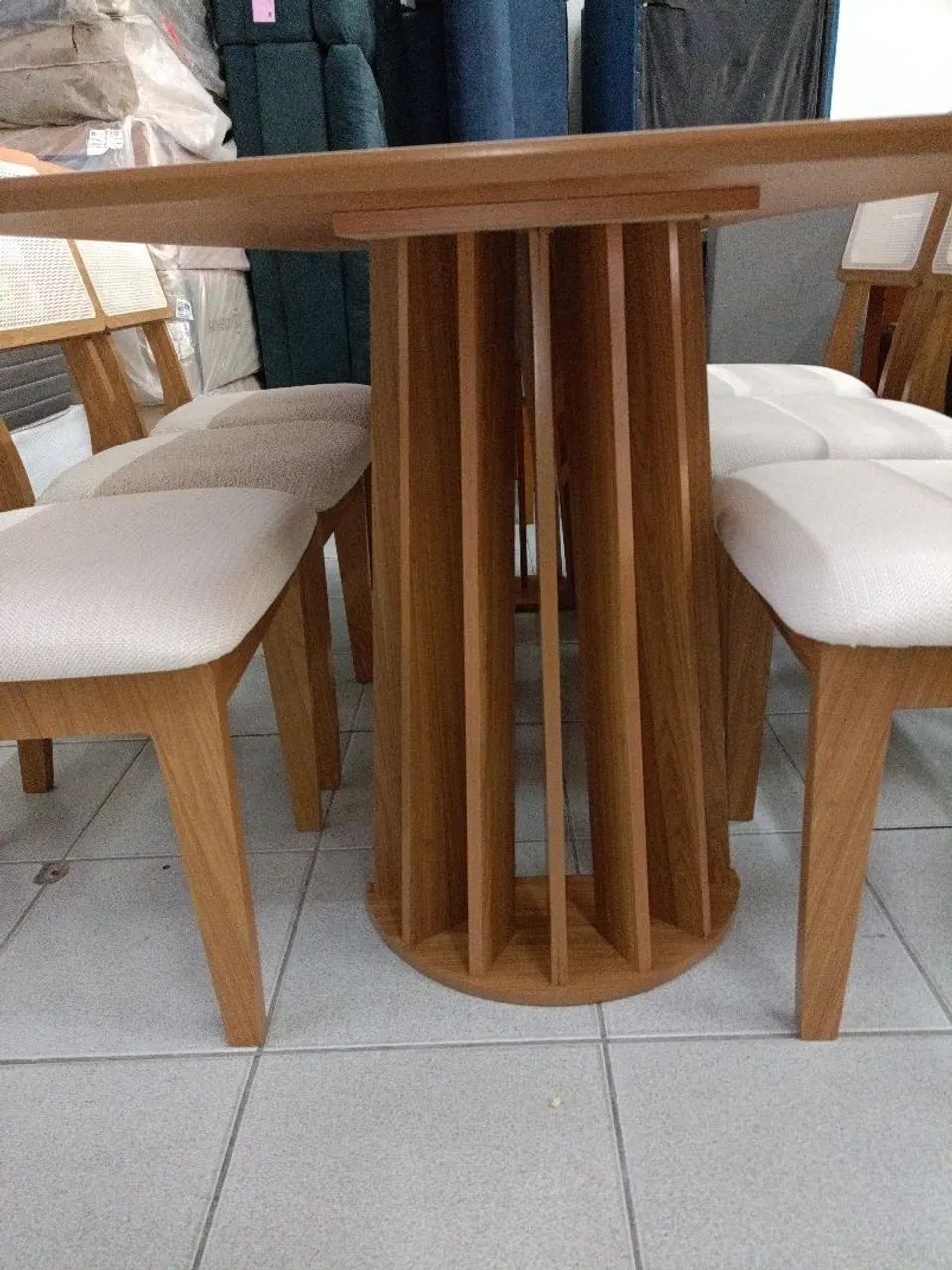MESA MADEIRA+ 6 cadeiras 0,90X1,80  - Foto 3