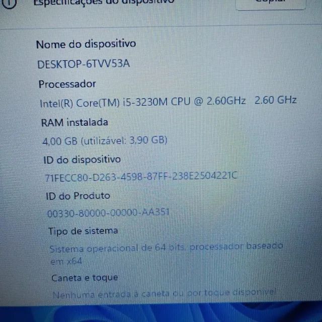 Notebook i5 3th com ssd (rapido) - Foto 2