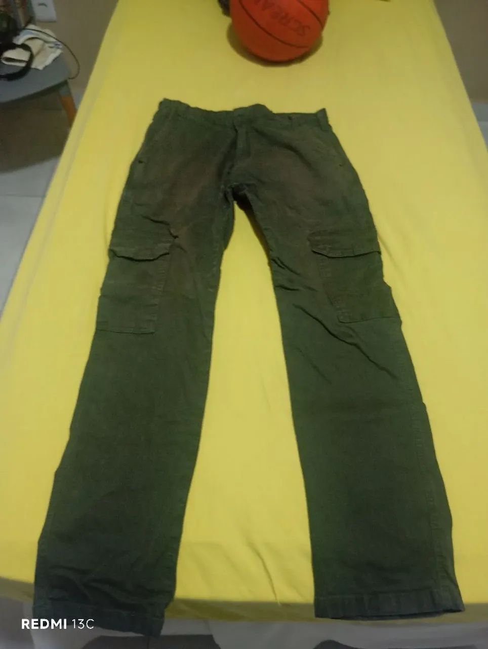 Calça jeans verde 