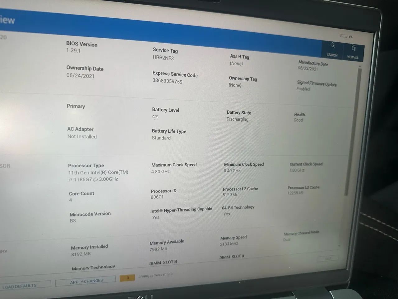 Notebook Dell 5420 i7-8gb-ssd256 de 11geracao  - Foto 4
