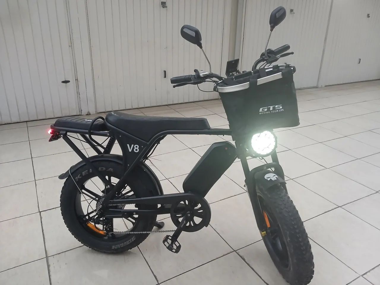 Bicicleta elétrica V8 1000W