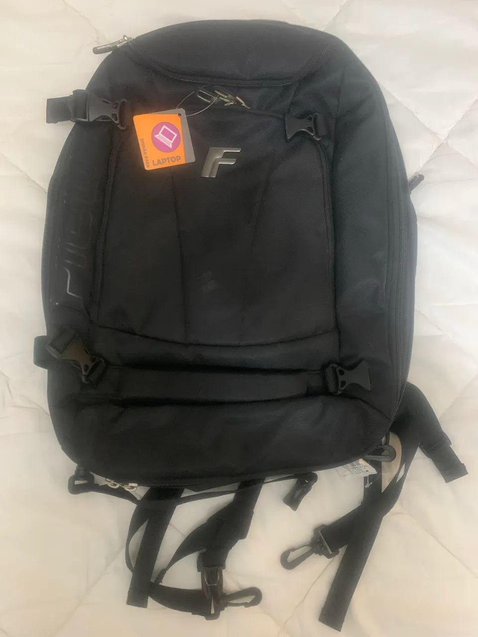 Mochila Fico Executiva Preta para Notebook - Nova com Etiqueta