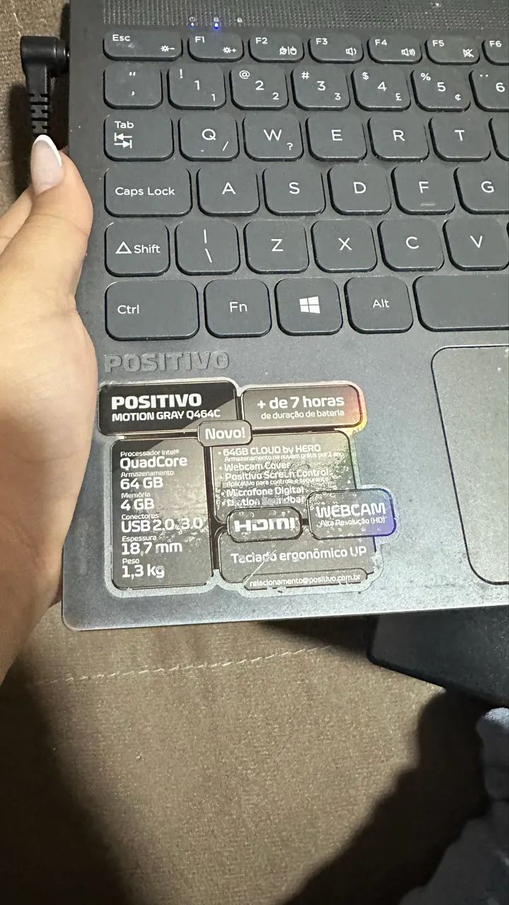 Notebook Positivo - Algumas teclas não funciona  - Foto 4