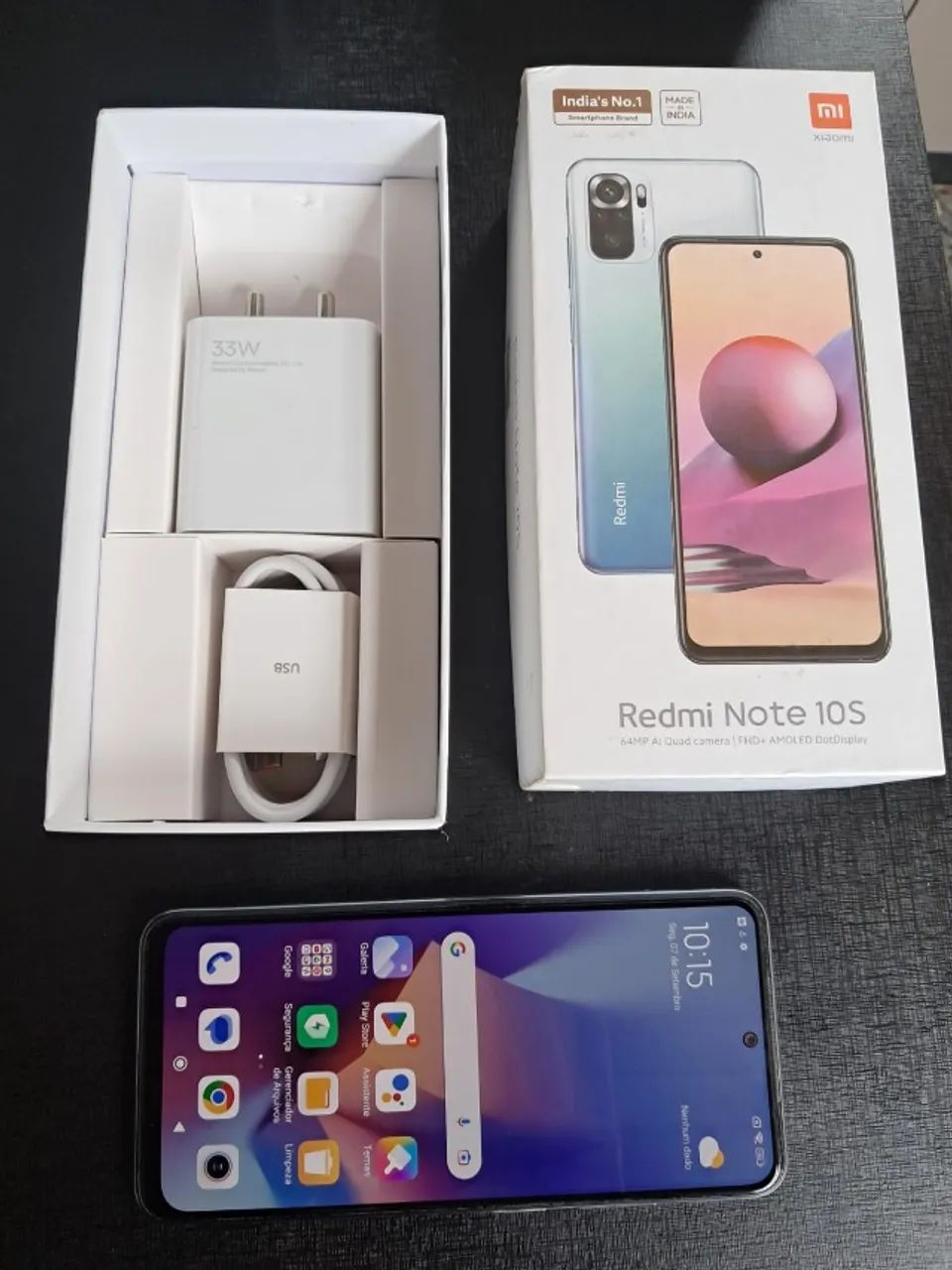 Vendo Readmi Note 10S Frost Whait 6GB / 128 GB, praticamente sem uso. - Foto 4