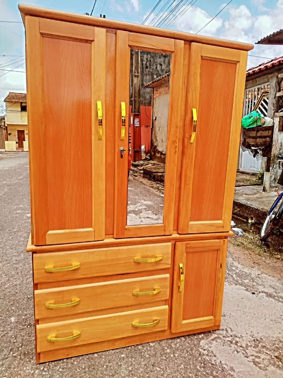 GUARDA ROUPA DE SOLTEIRO - COMPLETO MADEIRA TATAJUBA  - Foto 2