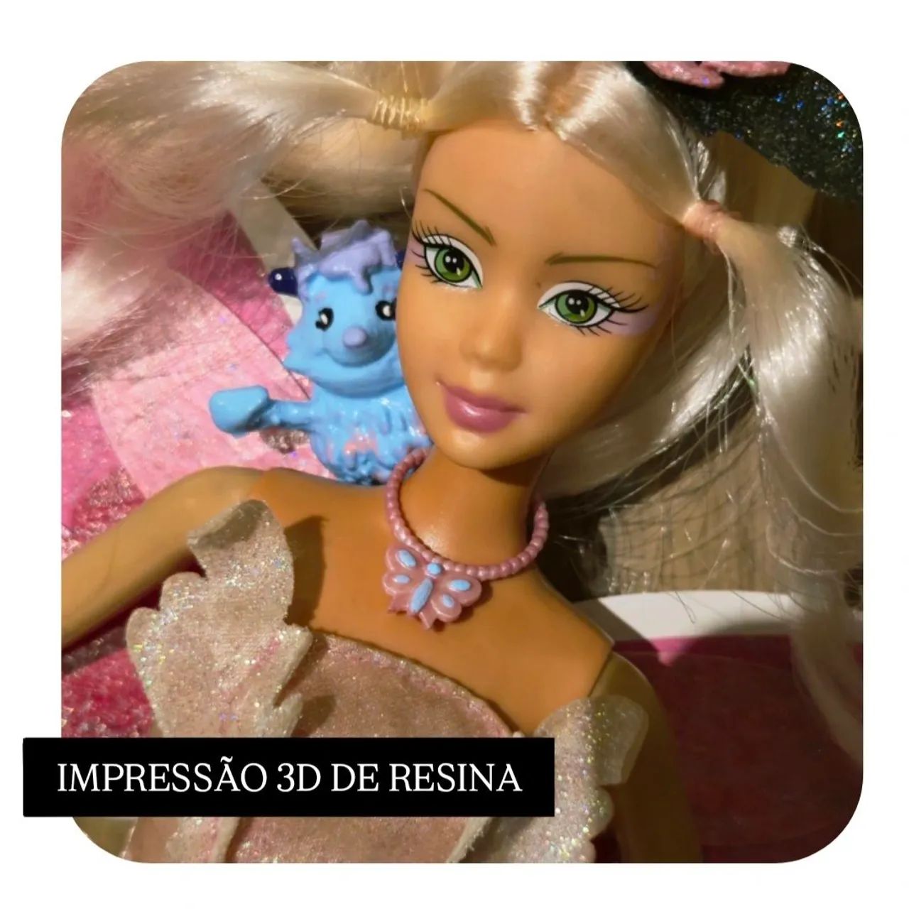 Colar para a boneca Barbie Fairytopia Fada do Campo - Impressão 3D