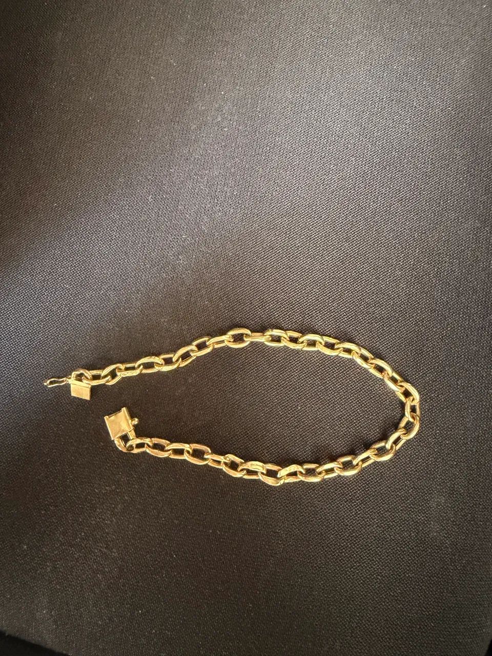 Pulseira ouro 18k  formato cadeado  - Foto 3