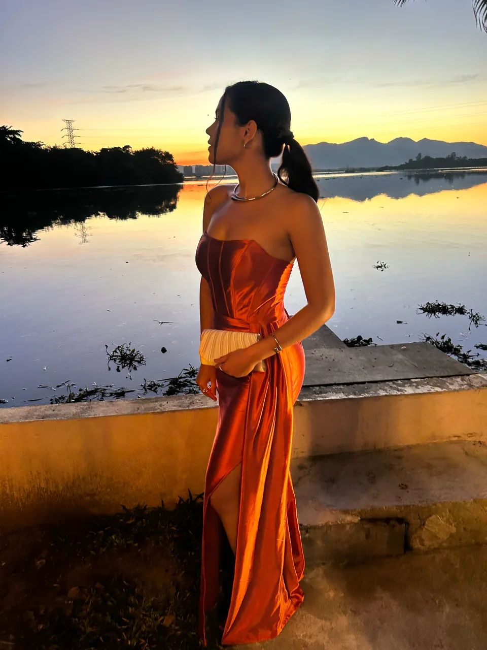 Vestido madrinha Terracota  - Foto 2