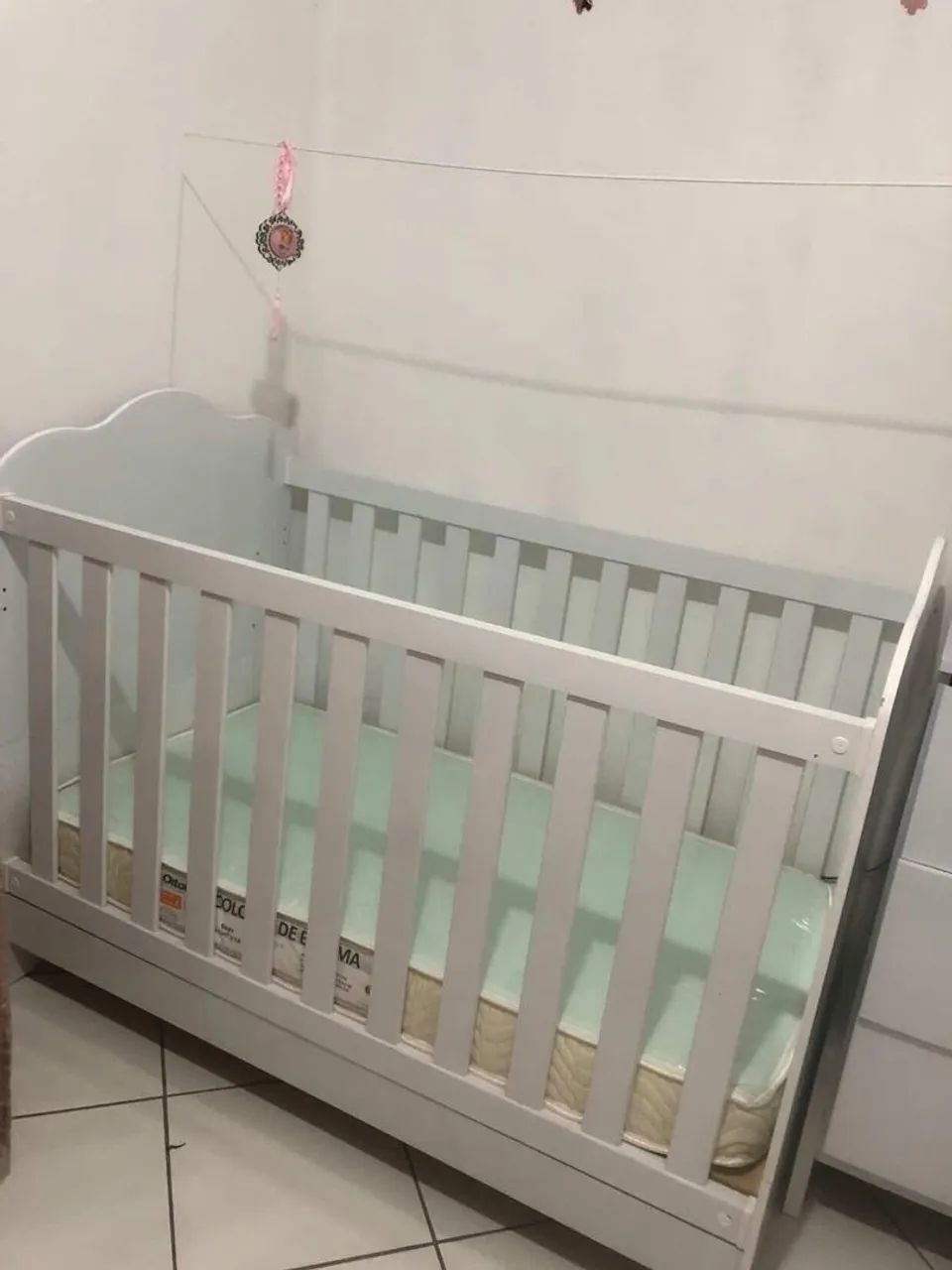 BERÇO 3 EM 1 + COLCHÃO ORTOBOM IMPERMEÁVEL EM OTIMO ESTADO - Foto 2