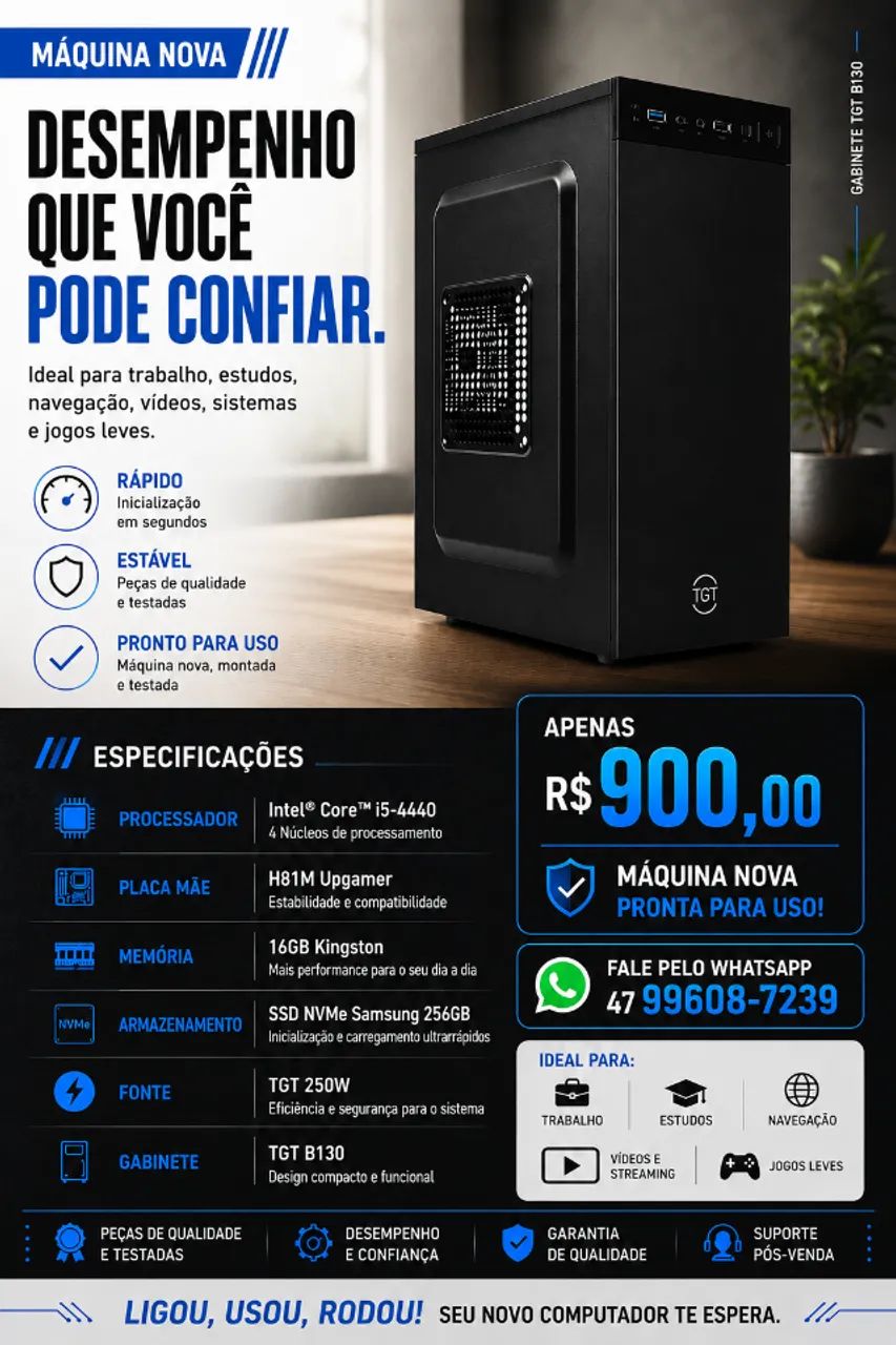 CPU I5 (NOVO NA CAIXA)