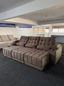 Sofá Retrátil Reclinável 2,90m - (Promoção)!