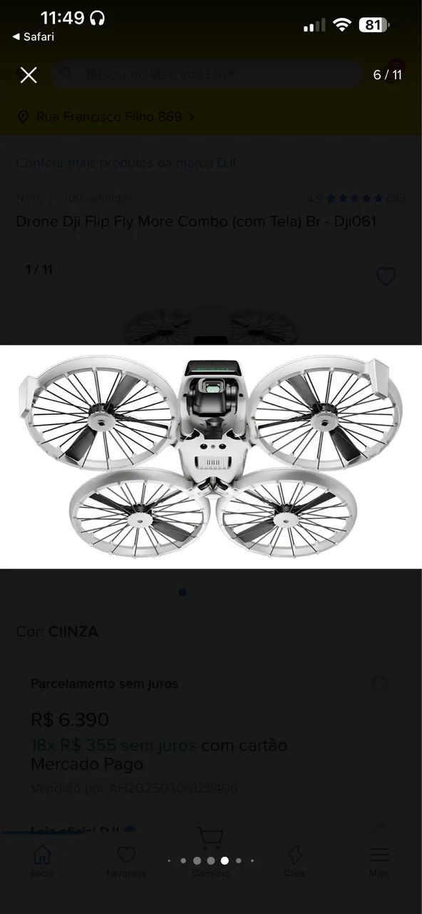 Drone dji FLIP Fly more combo  - Foto 5