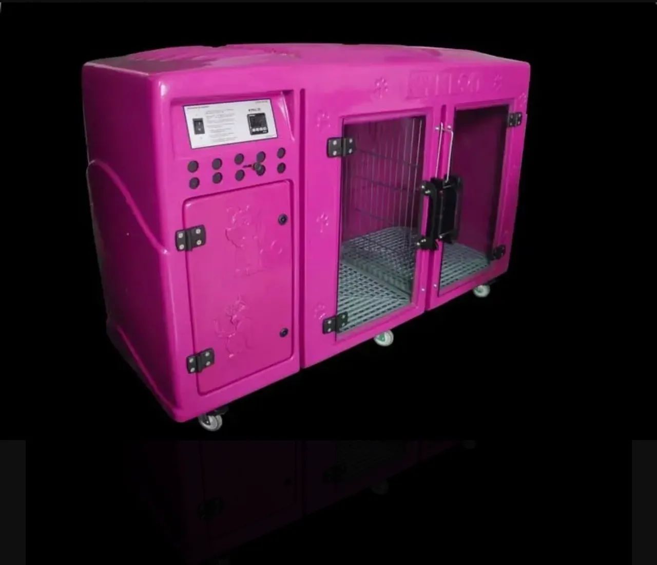 Máquina De Secar Animais Rotomoldada Kyklon Pink Pink - Foto 3