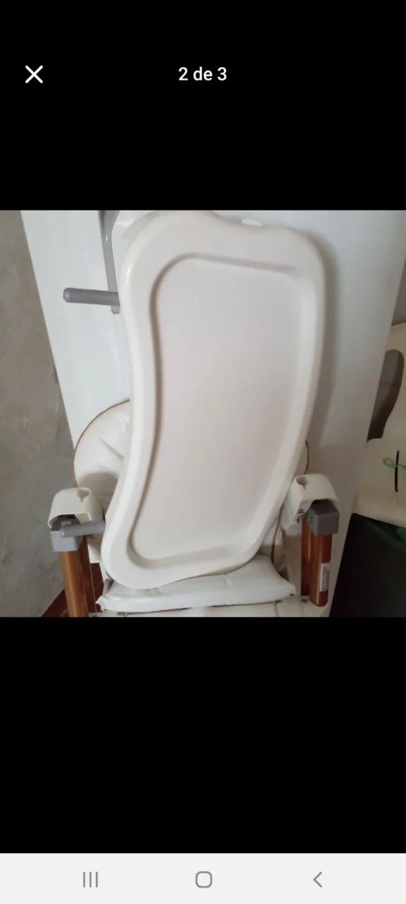 Cadeira de alimentação Burigotto com pedal - Foto 3