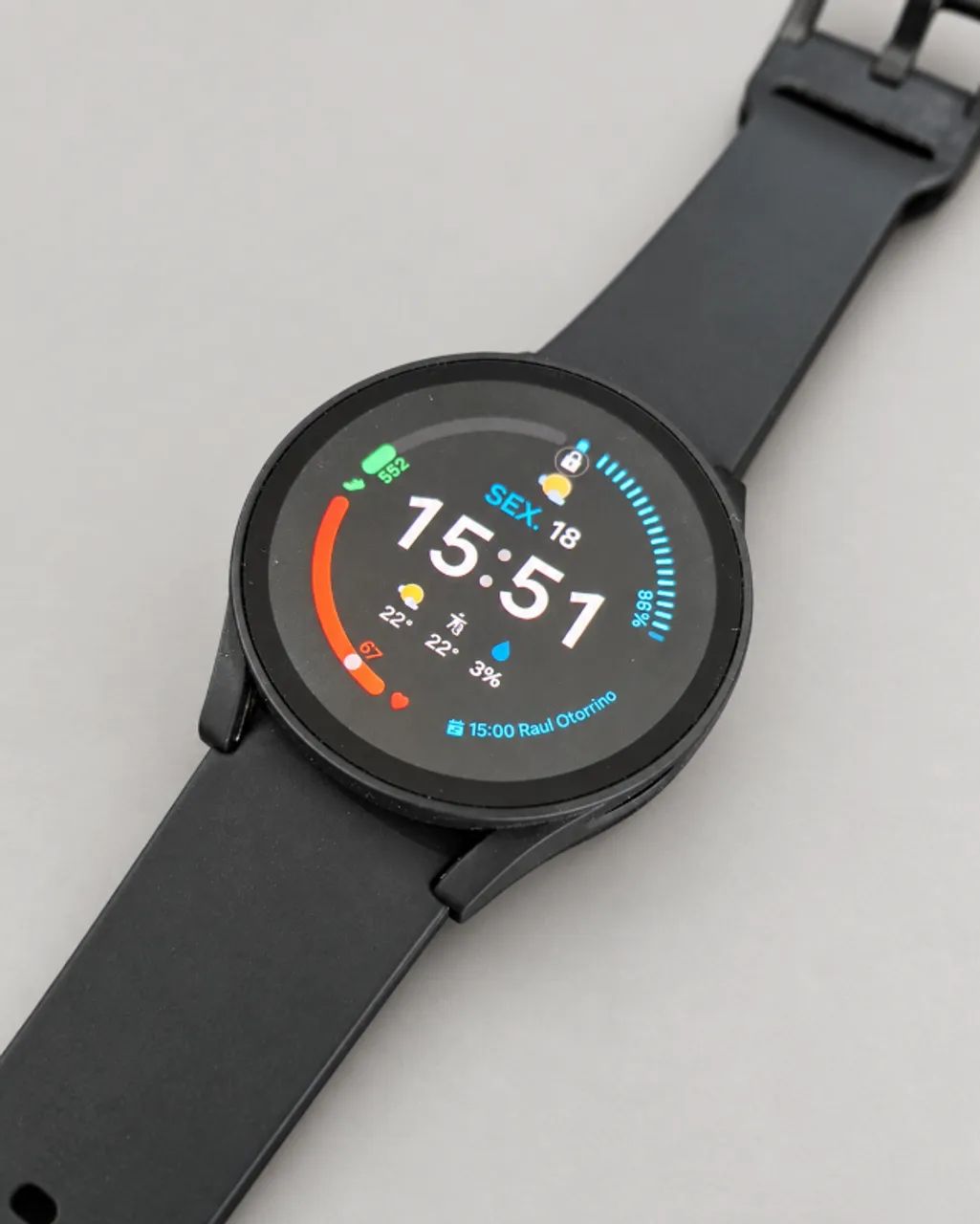 Galaxy Watch4 40mm SM-R860 + Caixa e 3 Pulseiras Extras
