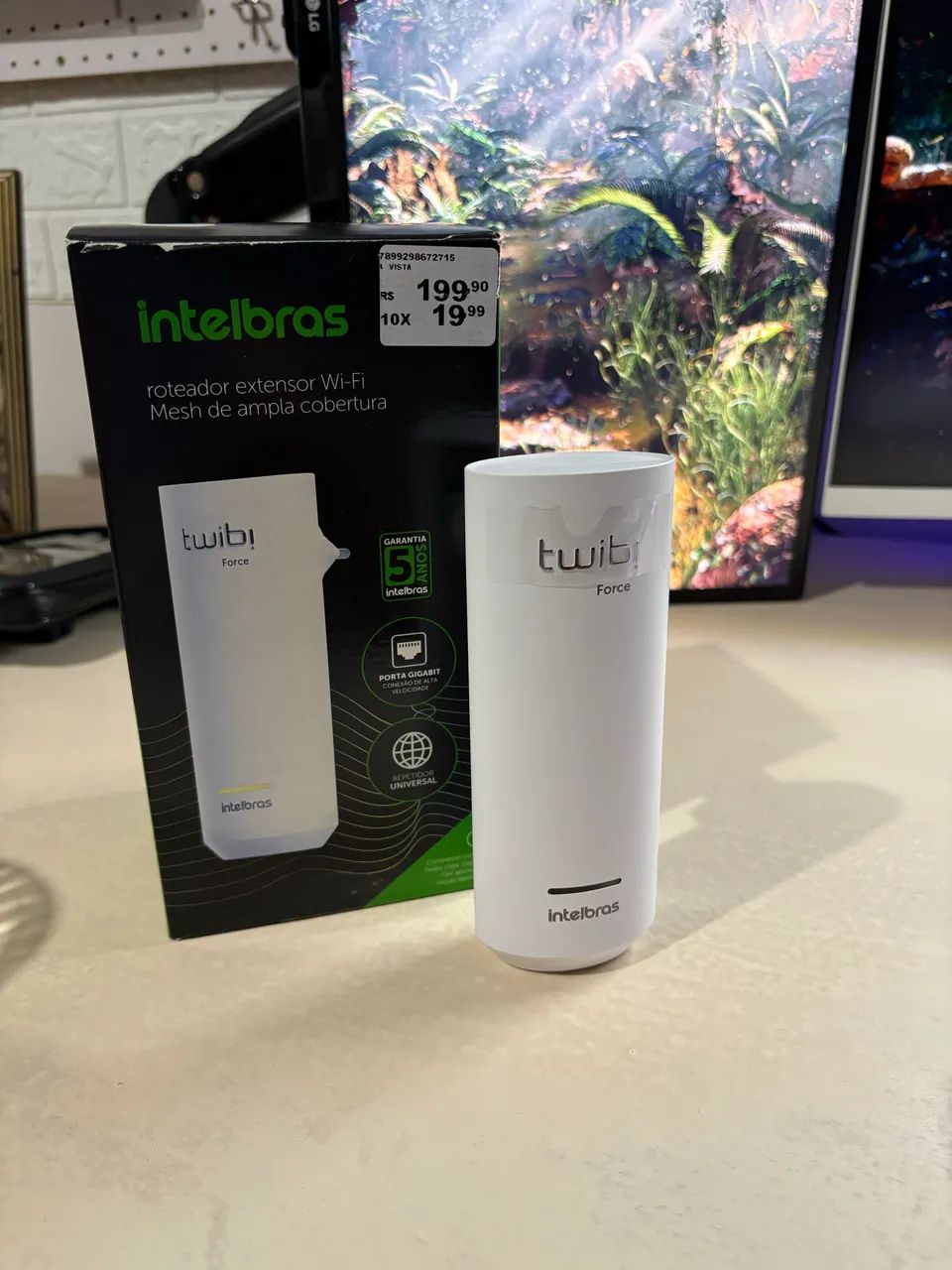 Repetidor Wi-Fi Intelbras Twibi Force - NOVO  