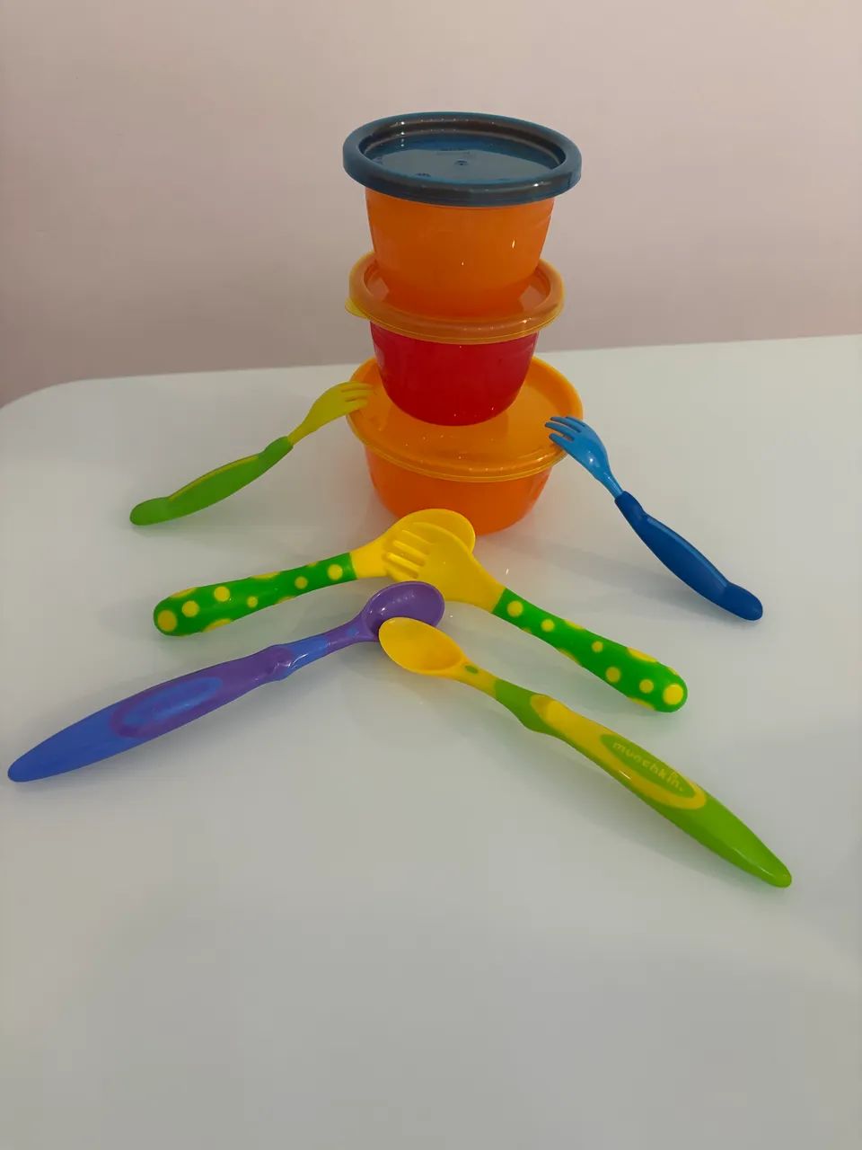 Pote Infantil + Talheres 
