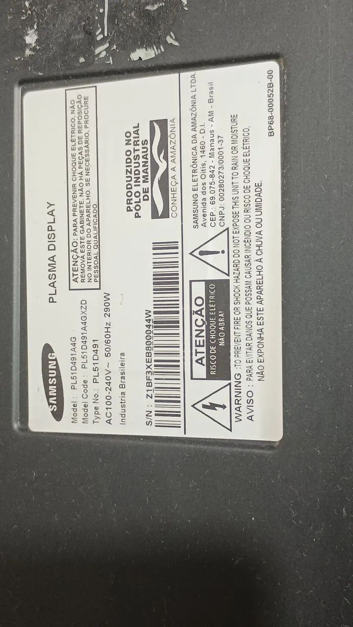 TV SAMSUNG PLASMA 51POL.