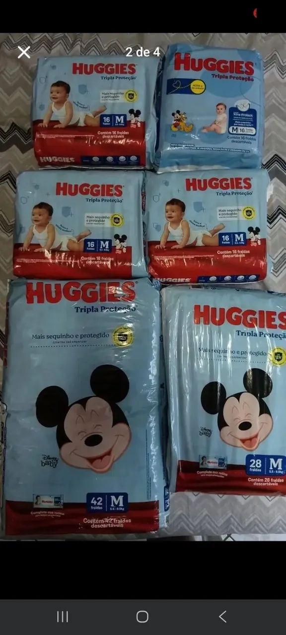 Fralda M (PAMPERS E HUGGUIES) - Foto 4