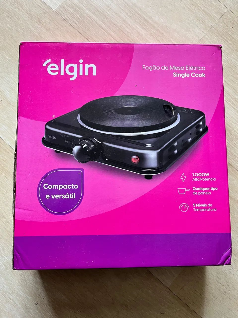 Fogão de Mesa Elétrico Single Cook Elgin