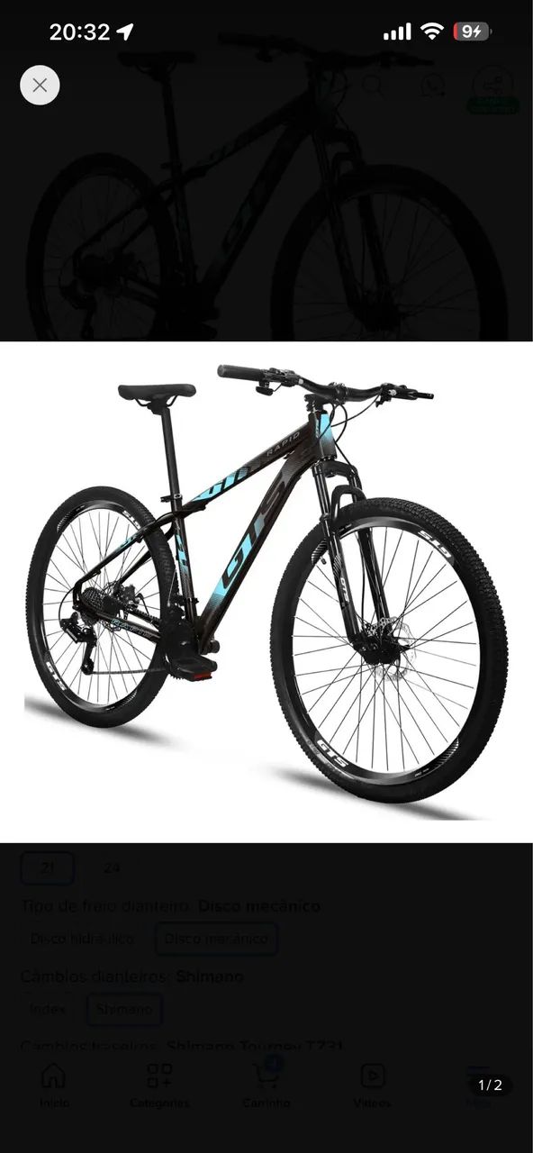 Vendo Bicicleta Aro 29 Câmbios Shimano Gts - Foto 2
