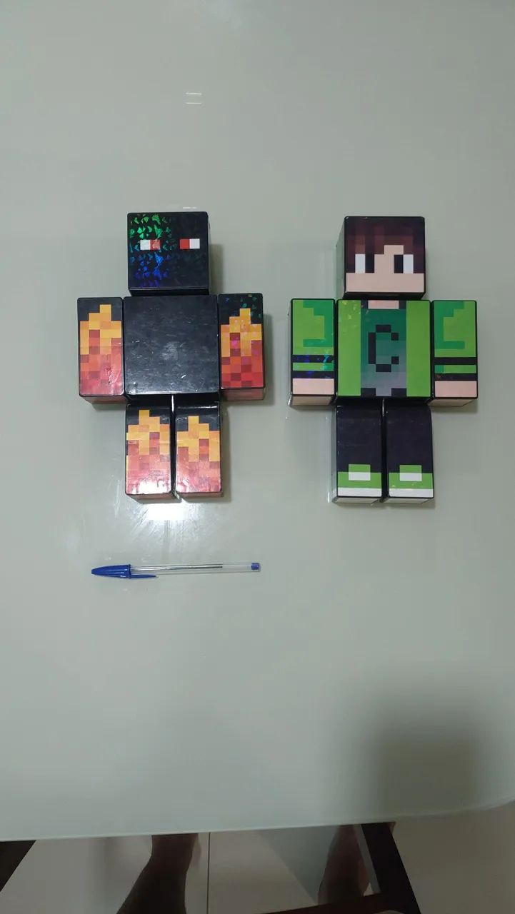 Bonecos minecraft Cadres e Athos 25cm - Foto 3