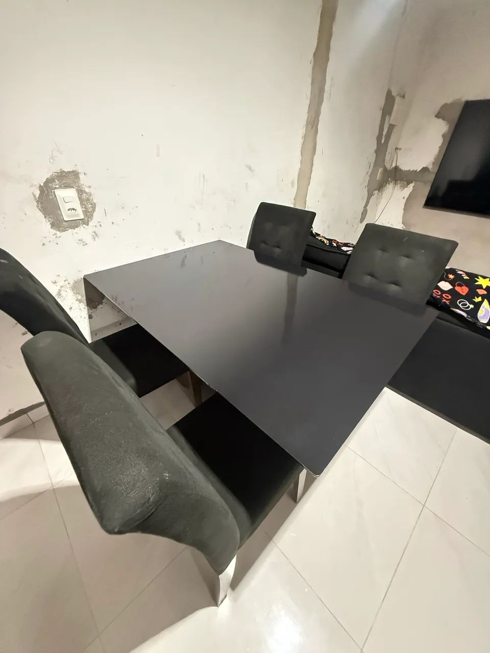 Mesa Dubai 4 cadeiras / 1.35x90 mdf  - Foto 4