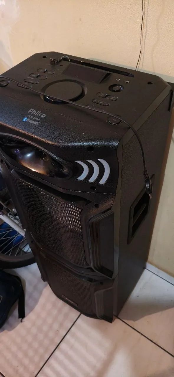 CAIXA DE SOM PHILCO PCX 1500 BLUETOOTH FUNCIONANDO PERFEITAMENTE - Foto 3