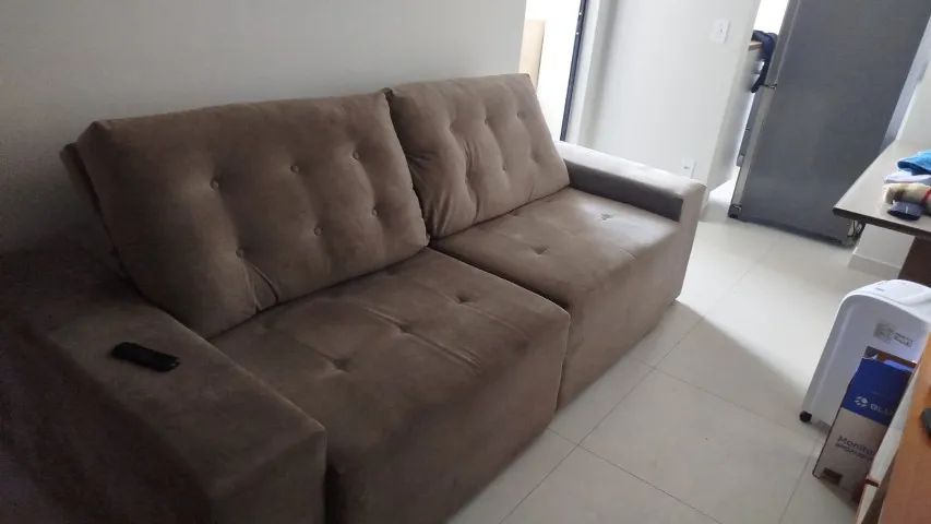 Sofá retrátil reclinável 2,5m