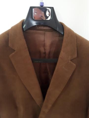 Blazer masculino Buckman de veludo - marrom tam. 56. - lindo