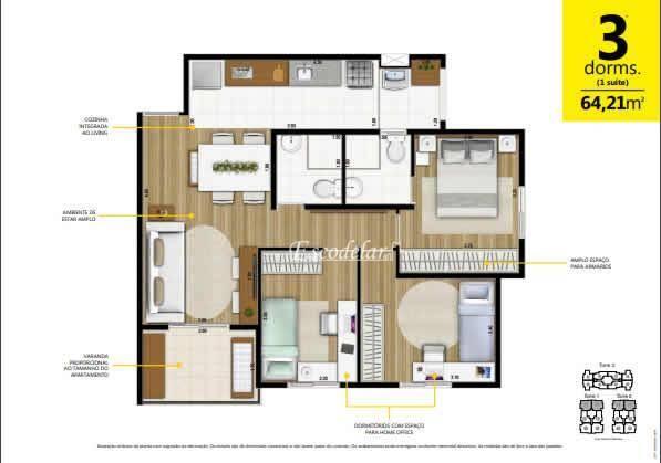 Apartamento à venda, 64 m² por R$ 378.594,00 - Macedo - Guarulhos/SP - Foto 18