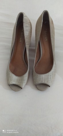 Sapato Peep toe Luz da Lua-N° 38 Baixei o preço - Foto 2