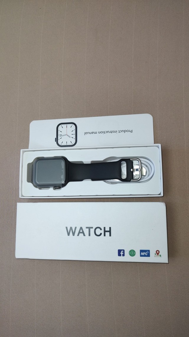 Smart Watch Lemfo Iwo 14 Pro S7 + Pulseira De Metal Preto - Foto 2