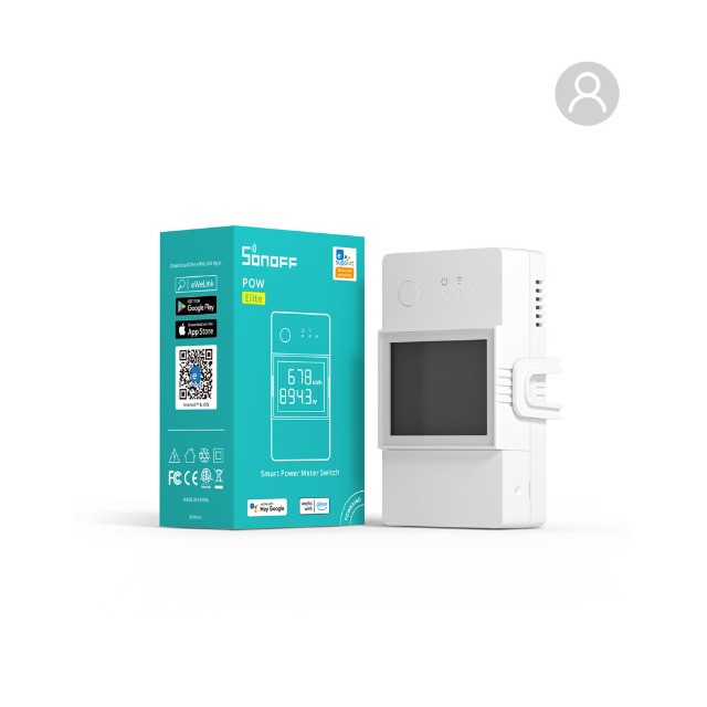 Sonoff Pow Elite 20a Com Monitor De Energia Automação Residencial Alexa Google 