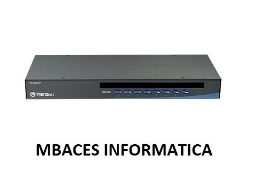 Chaveador KVM Rack Mount 8 portas PS/2 