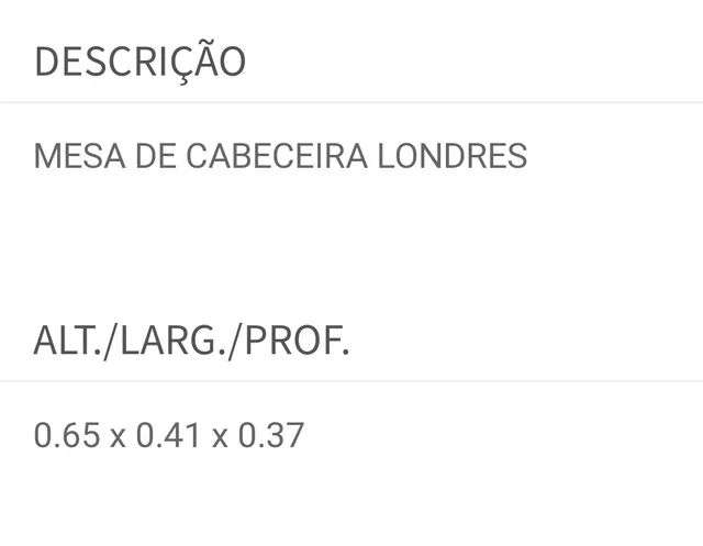 Mesa Cabeceira (NOVA) - Foto 3