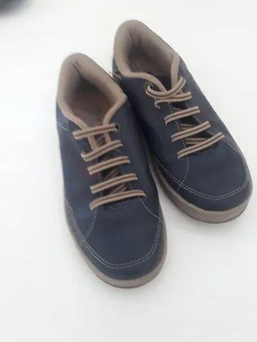 Sapatenis Infantil Kidy Softness tam 31 Br-Azul Marinho seminovo - Foto 2