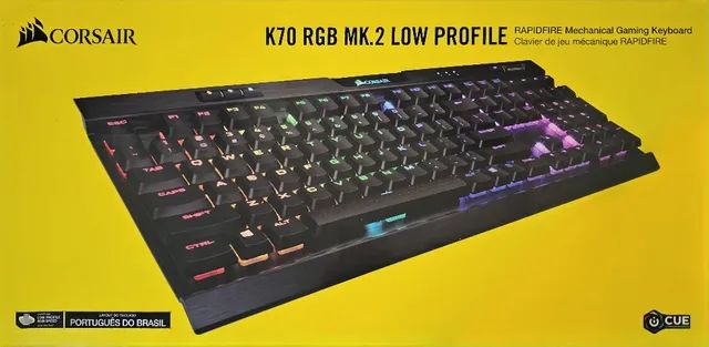 Teclado Mecânico Gamer Corsair K70 MK2 Rapidfire rgb Switch Cherry