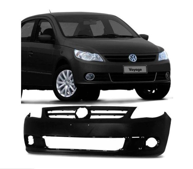 Parachoque Dianteiro Vw Gol Voyage G5 2009 a 2013 Preto Liso - R2A